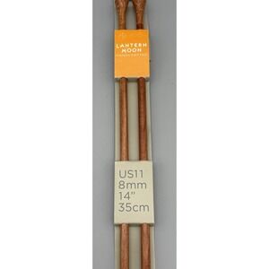 Lantern Moon Handcrafted Rosewood Crochet Knitting Needles US 11 8mm 14" 35cm